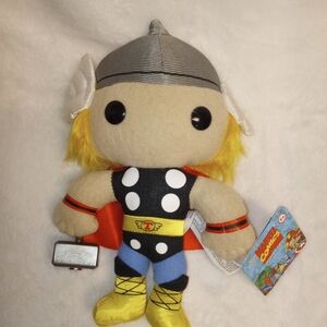 NWT 2011 Funko Classic Avengers Marvel Thor Holding Hammer Plush 6"